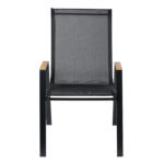 ΠΟΛΥΘΡΟΝΑ ΕΞ.ΧΩΡΟΥ LEONE HM6429.03 ΜΕΤΑΛΛΙΚΗ ΜΑΥΡΗ--TEXTILENE ΜΑΥΡΟ 54x74x91Υεκ - Image 3