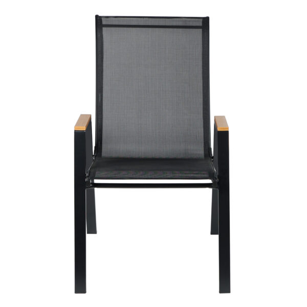 ΠΟΛΥΘΡΟΝΑ ΕΞ.ΧΩΡΟΥ LEONE HM6429.03 ΜΕΤΑΛΛΙΚΗ ΜΑΥΡΗ--TEXTILENE ΜΑΥΡΟ 54x74x91Υεκ - Image 3