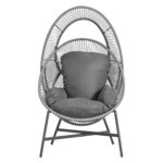 ΠΟΛΥΘΡΟΝΑ-ΦΩΛΙΑ RULER HM6506.01 ΓΚΡΙ ΜΕΤΑΛΛΟ-P.E.RATTAN-ΜΑΞΙΛΑΡΙΑ 90x85x149Υεκ - Image 3