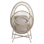 ΠΟΛΥΘΡΟΝΑ-ΦΩΛΙΑ RULER HM6506.02 ΜΟΚΑ ΜΕΤΑΛΛΟ-P.E.RATTAN--ΓΚΡΙ ΜΑΞΙΛΑΡΙΑ 90x85x149Υεκ - Image 5