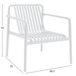 ΠΟΛΥΘΡΟΝΑ LOUNGE ΕΞΩΤ.ΧΩΡΟΥ MALEN HM6626.01 ΛΕΥΚΟ ΠΟΛΥΠΡΟΠΥΛΕΝΙΟ 66x77x76Υεκ - Image 2