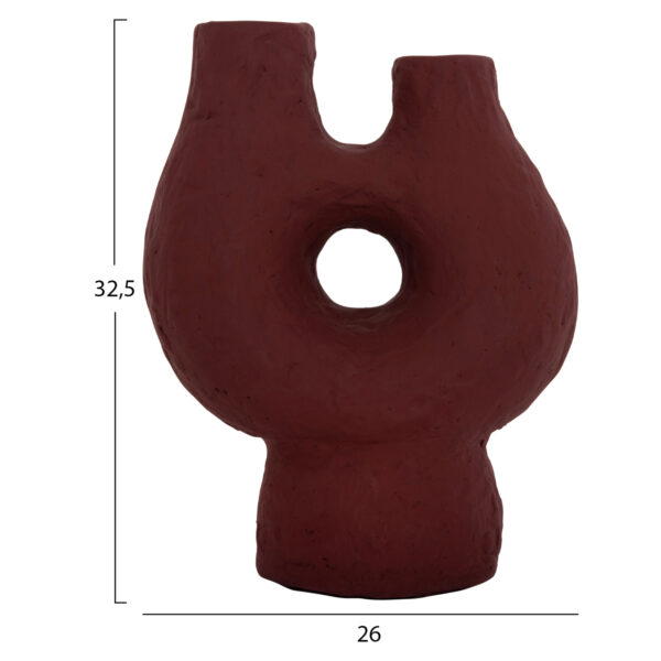 ΣΕΤ 2ΤΜΧ ΕΠΙΤΡΑΠΕΖΙΑ ΔΙΑΚΟΣΜΗΤΙΚΑ ΒΑΖΑ NAMENTIS HM21143.01 ΤΕΡΑΚΟΤΑ ΛΕΥΚΟ/ΒΥΣΣΙΝΙ - Image 3