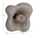 ΣΕΤ 3TMX ΕΠΙΤΟΙΧΙA ΦΩΤΙΣΤΙΚA LUXON HM10725.02 FIBER CEMENT ΣΕ ΓΚΡΙ [S-M-L] - Image 3