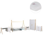 ΣΕΤ ΠΑΙΔΙΚΟΥ ΔΩΜΑΤΙΟΥ 6TMX PASCHAL HM21337 ΞΥΛΟ ΠΕΥΚΟΥ--ΜΕΛΑΜΙΝΗ-ΛΕΥΚΟ