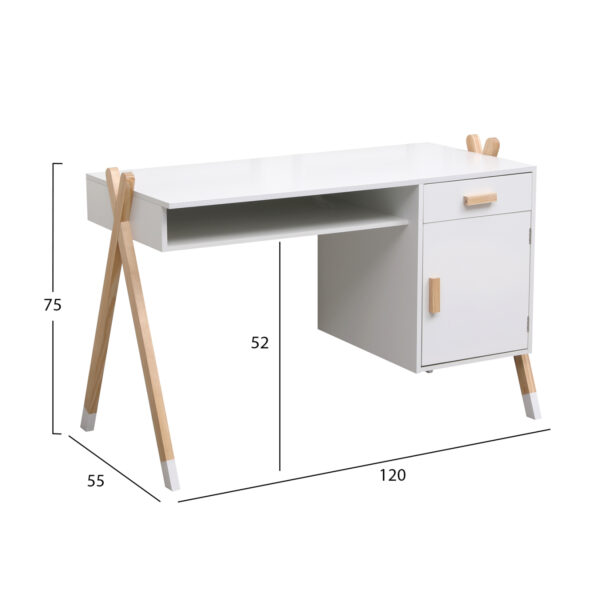 ΣΕΤ ΠΑΙΔΙΚΟΥ ΔΩΜΑΤΙΟΥ 6TMX PASCHAL HM21337 ΞΥΛΟ ΠΕΥΚΟΥ--ΜΕΛΑΜΙΝΗ-ΛΕΥΚΟ - Image 6