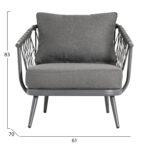 ΣΕΤ ΣΑΛΟΝΙ ΕΞ.ΧΩΡΟΥ 4 ΘΕΣΕΩΝ WILLA HM6505.01 ΑΛΟΥΜΙΝΙΟ-ΣΧΟΙΝΙ-ΜΑΞΙΛΑΡΙΑ ΣΕ ΓΚΡΙ - Image 3