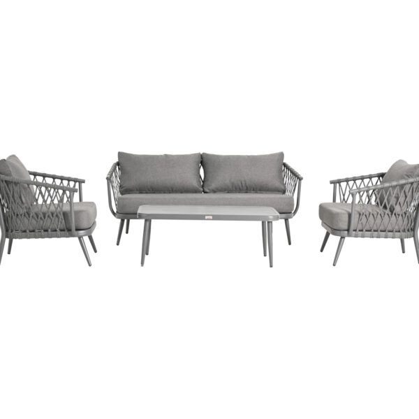 ΣΕΤ ΣΑΛΟΝΙ ΕΞ.ΧΩΡΟΥ 4 ΘΕΣΕΩΝ WILLA HM6505.01 ΑΛΟΥΜΙΝΙΟ-ΣΧΟΙΝΙ-ΜΑΞΙΛΑΡΙΑ ΣΕ ΓΚΡΙ - Image 5