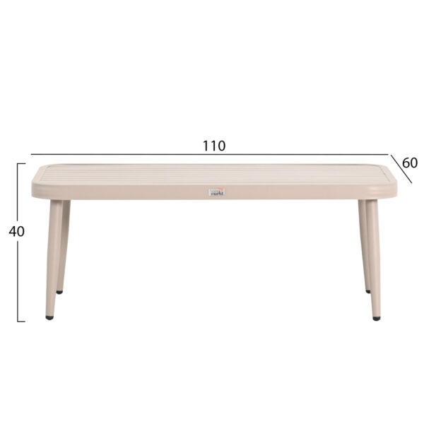 ΣΕΤ ΣΑΛΟΝΙ ΕΞ.ΧΩΡΟΥ 4 ΘΕΣΕΩΝ WILLA HM6505.02 ΑΛΟΥΜΙΝΙΟ-ΣΧΟΙΝΙ ΜΠΕΖ--ΜΑΞΙΛΑΡΙΑ ΓΚΡΙ - Image 4