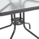 ΣΕΤ ΤΡΑΠΕΖΑΡΙΑΣ 3ΤΜΧ FIGO HM10730.01-- 2 ΚΑΡΕΚΛΕΣ & ΤΕΤΡΑΓΩΝΟ ΤΡΑΠΕΖΙ 70x70εκ ΓΚΡΙ - Image 4