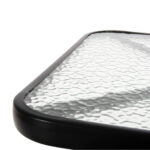 ΣΕΤ ΤΡΑΠΕΖΑΡΙΑΣ 3ΤΜΧ FIGO HM10730.03-- 2 ΚΑΡΕΚΛΕΣ & ΤΕΤΡΑΓΩΝΟ ΤΡΑΠΕΖΙ 60x60εκ ΜΑΥΡΟ - Image 4