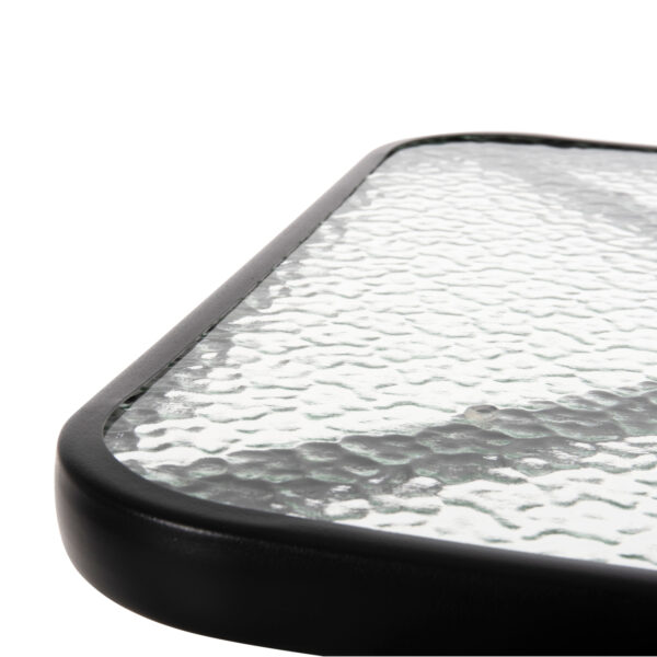 ΣΕΤ ΤΡΑΠΕΖΑΡΙΑΣ 3ΤΜΧ FIGO HM10730.03-- 2 ΚΑΡΕΚΛΕΣ & ΤΕΤΡΑΓΩΝΟ ΤΡΑΠΕΖΙ 60x60εκ ΜΑΥΡΟ - Image 4