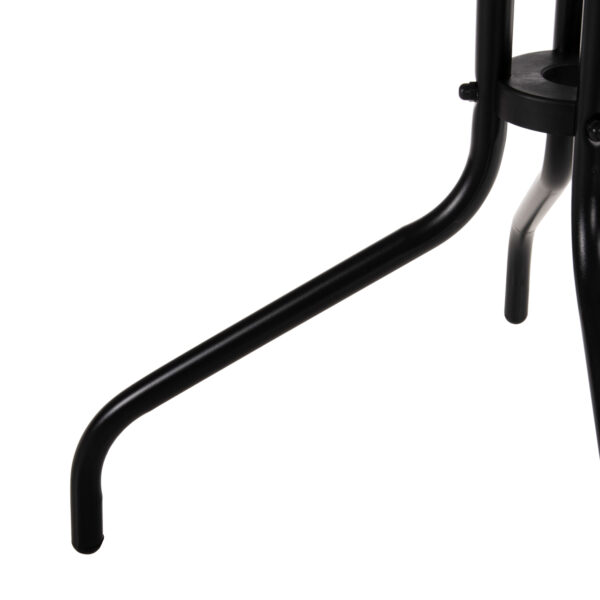 ΣΕΤ ΤΡΑΠΕΖΑΡΙΑΣ 3ΤΜΧ FIGO HM10730.03-- 2 ΚΑΡΕΚΛΕΣ & ΤΕΤΡΑΓΩΝΟ ΤΡΑΠΕΖΙ 60x60εκ ΜΑΥΡΟ - Image 6