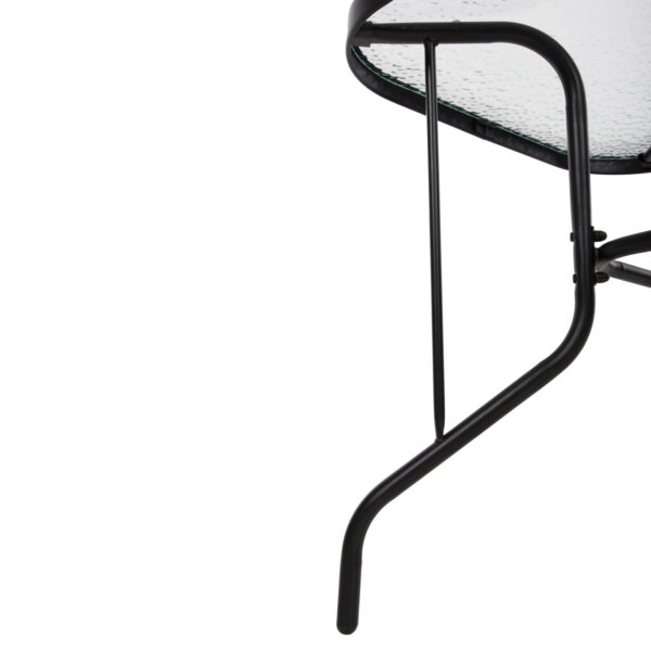 ΣΕΤ ΤΡΑΠΕΖΑΡΙΑΣ 5ΤΜΧ ADAM HM10727.03 ΚΑΡΕΚΛΕΣ ΜΕΤΑΛΛΙΚΕΣ & ΤΡΑΠΕΖΙ 120x70εκ ΜΑΥΡΟ - Image 5