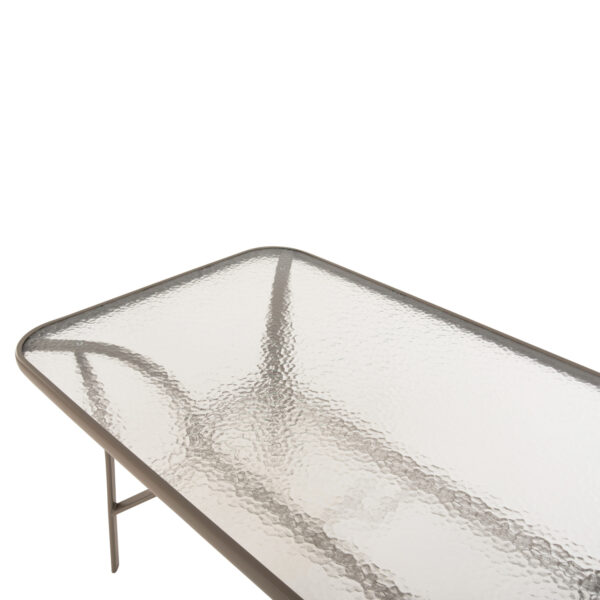 ΣΕΤ ΤΡΑΠΕΖΑΡΙΑΣ 5ΤΜΧ BRUNO HM10727.04 ΚΑΡΕΚΛΕΣ ΜΕΤΑΛΛΙΚΕΣ & ΤΡΑΠΕΖΙ 140x80εκ ΣΑΜΠΑΝΙ - Image 4