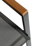 ΣΕΤ ΤΡΑΠΕΖΑΡΙΑΣ 5ΤΜΧ BRUNO HM10729.01 ΚΑΡΕΚΛΕΣ ΜΕΤΑΛΛΙΚΕΣ & ΤΡΑΠΕΖΙ 140x80εκ ΓΚΡΙ - Image 5