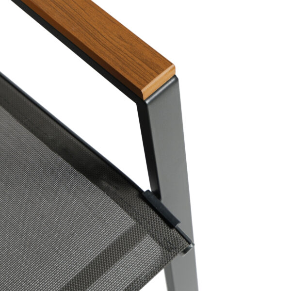 ΣΕΤ ΤΡΑΠΕΖΑΡΙΑΣ 5ΤΜΧ BRUNO HM10729.01 ΚΑΡΕΚΛΕΣ ΜΕΤΑΛΛΙΚΕΣ & ΤΡΑΠΕΖΙ 140x80εκ ΓΚΡΙ - Image 5