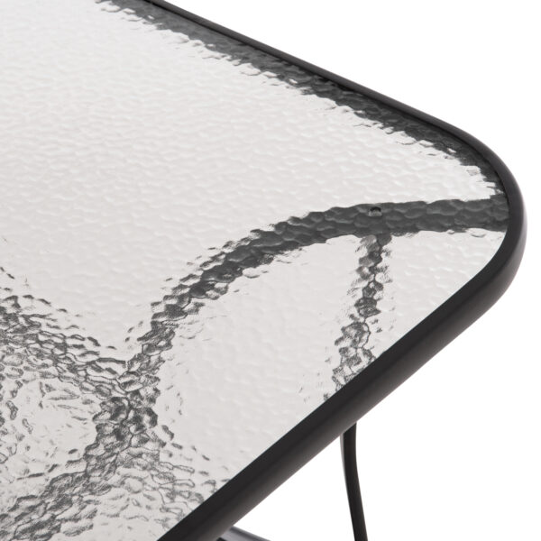 ΣΕΤ ΤΡΑΠΕΖΑΡΙΑΣ 5ΤΜΧ BRUNO HM10729.03 ΚΑΡΕΚΛΕΣ ΜΕΤΑΛΛΙΚΕΣ & ΤΡΑΠΕΖΙ 150x90εκ ΜΑΥΡΟ - Image 4