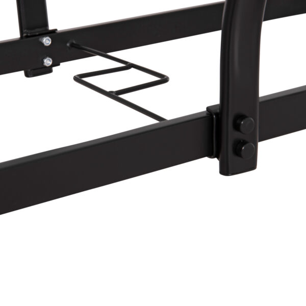 ΣΕΤ ΤΡΑΠΕΖΑΡΙΑΣ 5ΤΜΧ BRUNO HM10729.03 ΚΑΡΕΚΛΕΣ ΜΕΤΑΛΛΙΚΕΣ & ΤΡΑΠΕΖΙ 150x90εκ ΜΑΥΡΟ - Image 5