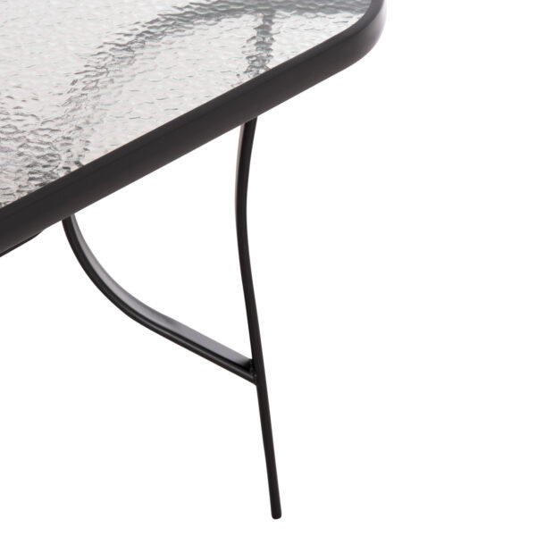 ΣΕΤ ΤΡΑΠΕΖΑΡΙΑΣ 5ΤΜΧ BRUNO HM10729.03 ΚΑΡΕΚΛΕΣ ΜΕΤΑΛΛΙΚΕΣ & ΤΡΑΠΕΖΙ 150x90εκ ΜΑΥΡΟ - Image 6