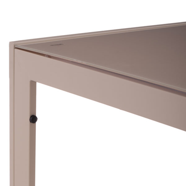 ΣΕΤ ΤΡΑΠΕΖΑΡΙΑΣ 5ΤΜΧ OFER HM10729.04 ΚΑΡΕΚΛΕΣ ΜΕΤΑΛ. & ΤΡΑΠΕΖΙ 150x90εκ ΚΑΠΟΥΤΣΙΝΟ - Image 4