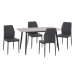 ΣΕΤ ΤΡΑΠΕΖΑΡΙΑΣ 5ΤΜΧ RAVEN HM10743 ΚΕΡΑΜΙΚΟ TOP ΓΚΡΙ ΜΑΡΜΑΡΟ--ΓΚΡΙ ΥΦΑΣΜΑ