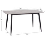 ΣΕΤ ΤΡΑΠΕΖΑΡΙΑΣ 5ΤΜΧ RAVEN HM10743 ΚΕΡΑΜΙΚΟ TOP ΓΚΡΙ ΜΑΡΜΑΡΟ--ΓΚΡΙ ΥΦΑΣΜΑ - Image 3