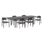 ΣΕΤ ΤΡΑΠΕΖΑΡΙΑΣ ΕΞ.ΧΩΡΟΥ 6 ΘΕΣΕΩΝ ELARA HM10726.01 ΓΚΡΙ ΑΛΟΥΜΙΝΙΟ-ΕΠΕΚΤΕΙΝΟΜΕΝΟ ΤΡΑΠΕΖΙ