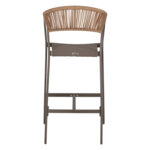 ΣΚΑΜΠΟ ΑΛΟΥΜΙΝΙΟΥ MIRI ΣΑΜΠΑΝΙ ΜΕ ΜΠΡΑΤΣΑ RATTAN & TEXTLINE 56x58x105Yεκ.HM5892.23 - Image 5