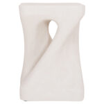 ΣΚΑΜΠΟ ΤΕΤΡΑΓΩΝΟ SANTORINI HM18337 ΠΟΛΥΡΗΤΙΝΗ--ΥΠΟΛΕΥΚΟ ΧΡΩΜΑ 30x30x45Yεκ - Image 3