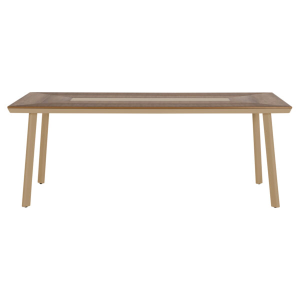 ΤΡΑΠΕΖΙ ΑΛΟΥΜΙΝΙΟΥ TABER HM5131.04 ΚΑΠΟΥΤΣΙΝΟ ΜΕ POLYWOOD TOP 200x100x75Υεκ - Image 3