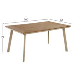 ΤΡΑΠΕΖΙ ΑΛΟΥΜΙΝΙΟΥ ΜΕ POLYWOOD TABER HM5132.04 ΚΑΠΟΥΤΣΙΝΟ 160x92x72Υεκ - Image 2