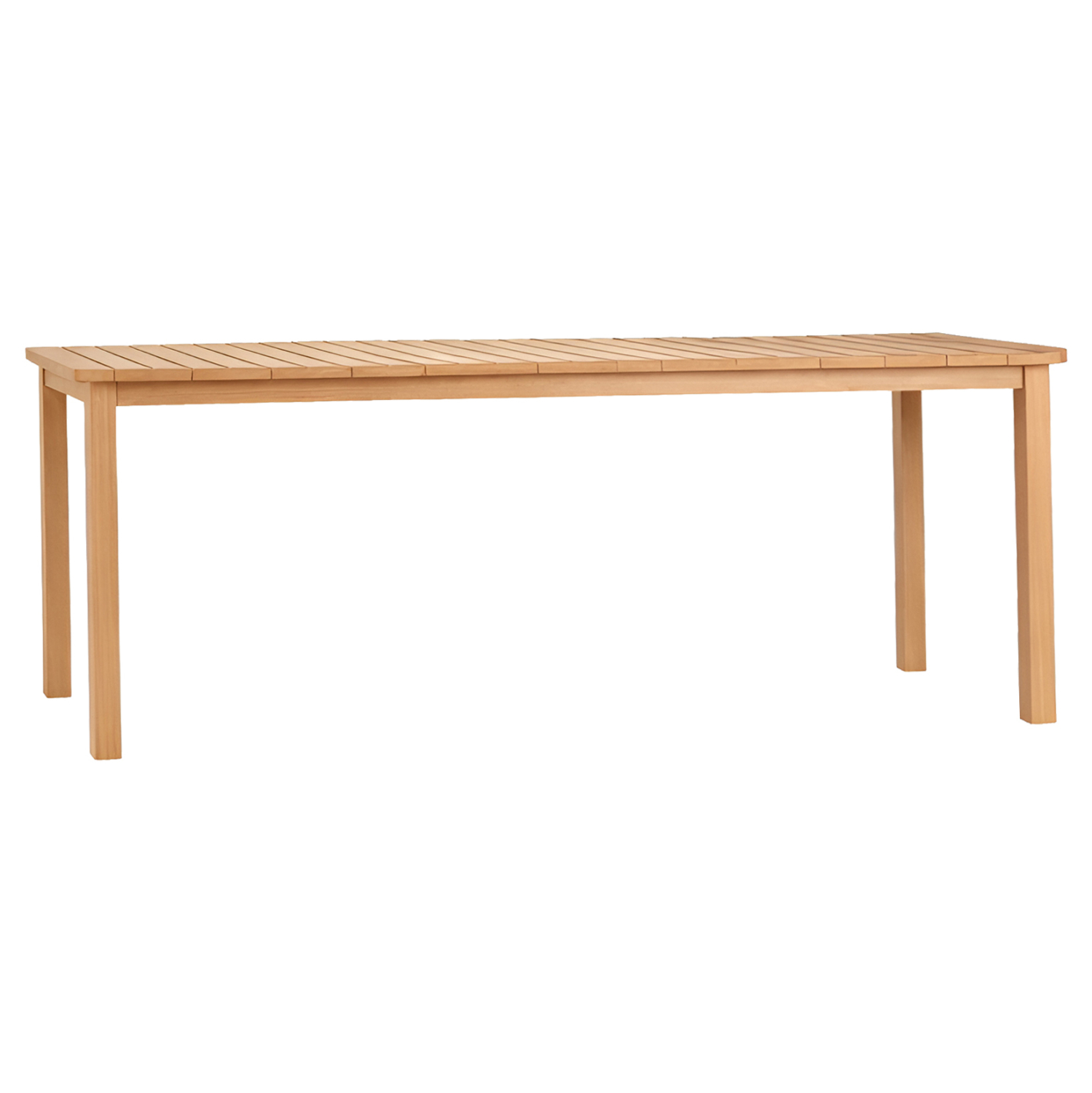 HM6616 ΤΡΑΠΕΖΙ ΟΡΘΟΓΩΝΙΟ FINTO HM6616 ΞΥΛΟ TEAK--ΦΥΣΙΚΟ 200x100x75Υεκ. - Image 1