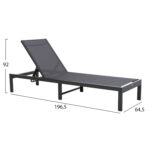 ΞΑΠΛΩΣΤΡΑ ΑΛΟΥΜΙΝΙΟΥ THATCHER HM5983.03 ΑΝΘΡΑΚΙ ΣΚΕΛΕΤΟΣ & TEXTILENE 196,5x64,5x92Υεκ - Image 2