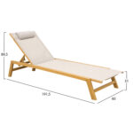 ΞΑΠΛΩΣΤΡΑ ΑΛΟΥΜΙΝΙΟΥ ΜΕ ΜΑΞΙΛΑΡΙ RABIA HM5982.05 HEAT TRANSFER & ΛΕΥΚΟ 191,5x60x31Υ - Image 2