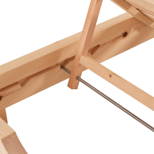 ΞΑΠΛΩΣΤΡΑ ΜΕ ΜΑΞΙΛΑΡΙ ΚΟΡΙΝΟΣ HM10793.60T ΞΥΛΟ ΠΕΥΚΟΥ--TEXTILENE ΣΕ ΕΚΡΟΥ 79x204x80Υεκ - Image 6