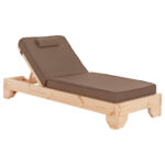 ΞΑΠΛΩΣΤΡΑ ΜΕ ΜΑΞΙΛΑΡΙ ΚΟΡΙΝΟΣ HM10748.11 ΞΥΛΟ ΠΕΥΚΟΥ--TEXTILENE ΜΟΚΑ 79x204x80Υεκ