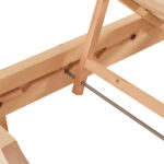 ΞΑΠΛΩΣΤΡΑ ΜΕ ΜΑΞΙΛΑΡΙ ΚΟΡΙΝΟΣ HM10776.05T ΞΥΛΟ ΠΕΥΚΟΥ--TEXTILENE ΣΕ ΜΑΥΡΟ 79x204x77Υεκ - Image 6