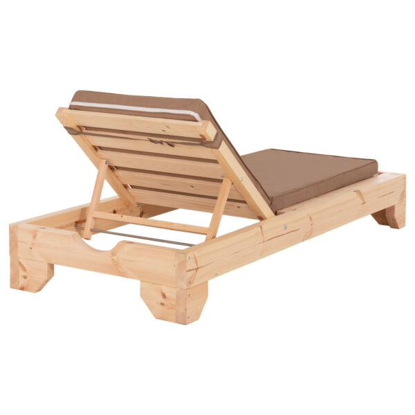 ΞΑΠΛΩΣΤΡΑ ΜΕ ΜΑΞΙΛΑΡΙ ΚΟΡΙΝΟΣ HM10776.04T ΞΥΛΟ ΠΕΥΚΟΥ--TEXTILENE ΣΕ ΜΟΚΑ 79x204x77Υ - Image 5