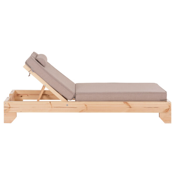 ΞΑΠΛΩΣΤΡΑ ΜΕ ΜΑΞΙΛΑΡΙ ΚΟΡΙΝΟΣ HM10778.72 ΞΥΛΟ ΠΕΥΚΟΥ--OLEFIN ΣΕ ΜΠΕΖ 79x204x77Υεκ - Image 3