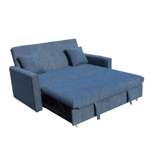 DUAL ΚΑΝΑΠΕΣ ΚΡΕΒΑΤΙ 2ΘΕΣΙΟΣ ΜΠΛΕ 153x89x85 01-3323 - Image 6