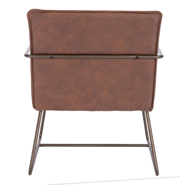 STANDBY ΠΟΛΥΘΡΟΝΑ ΕΠΙΣΚΕΠΤΗ ΚΑΦΕ GUNMETAL 65x67x81cm 01-3390 - Image 4