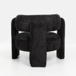 GRADA SMALL ΠΟΛΥΘΡΟΝΑ ΜΑΥΡΟ 79x85x70.5cm 01-3589 - Image 2