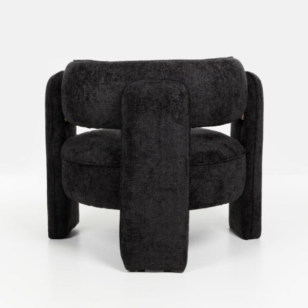 GRADA SMALL ΠΟΛΥΘΡΟΝΑ ΜΑΥΡΟ 79x85x70.5cm 01-3589 - Image 2