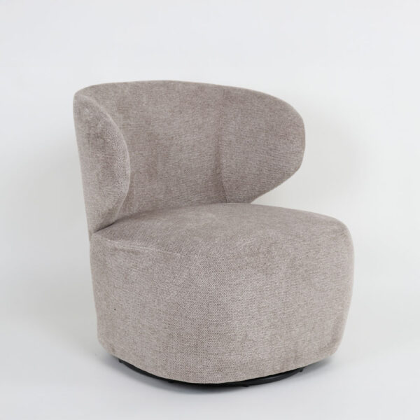 GEO ΠΟΛΥΘΡΟΝΑ ΠΕΡΙΣΤΡΕΦΟΜΕΝΗ ΓΚΡΙ LATTE 74x76x75cm 01-3632 - Image 6