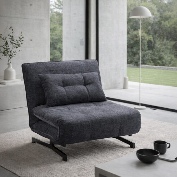 ESCADA ΠΟΛΥΘΡΟΝΑ ΑΝΑΔΙΠΛΟΥΜΕΝΗ ΑΝΘΡΑΚΙ 92x88x86cm 01-3644 - Image 2