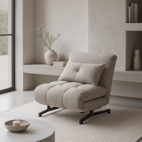 TESSERA ΠΟΛΥΘΡΟΝΑ ΑΝΑΔΙΠΛΟΥΜΕΝΗ TAUPE 86x86x83cm 01-3648 - Image 2