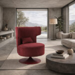 CANVAS ΠΟΛΥΘΡΟΝΑ ΠΕΡΙΣΤΡΕΦΟΜΕΝΗ BORDEAUX 72x68x86cm 01-3654 - Image 2