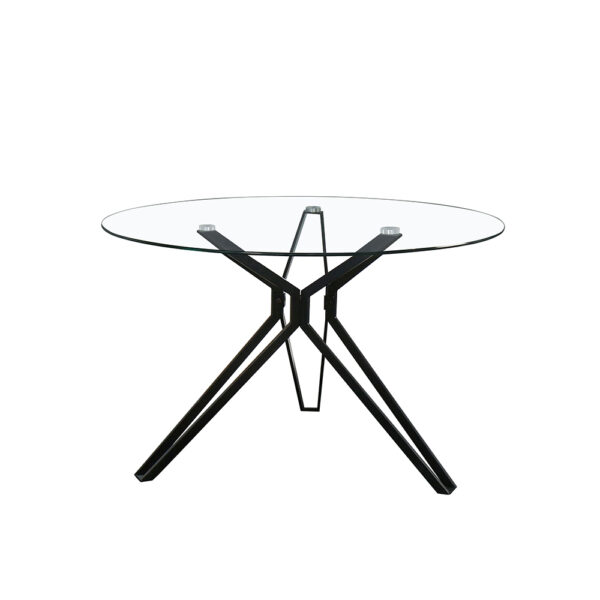 NOIR ΤΡΑΠΕΖΙ ΡΟΤΟΝΤΑ ΜΑΥΡΟ 110x110x75 02-0325 - Image 4