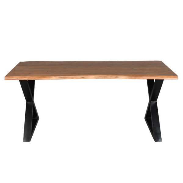 MINGLE ΤΡΑΠΕΖΙ ΚΑΡΥΔΙ ΜΑΥΡΟ 180x80x76 02-0642 - Image 8