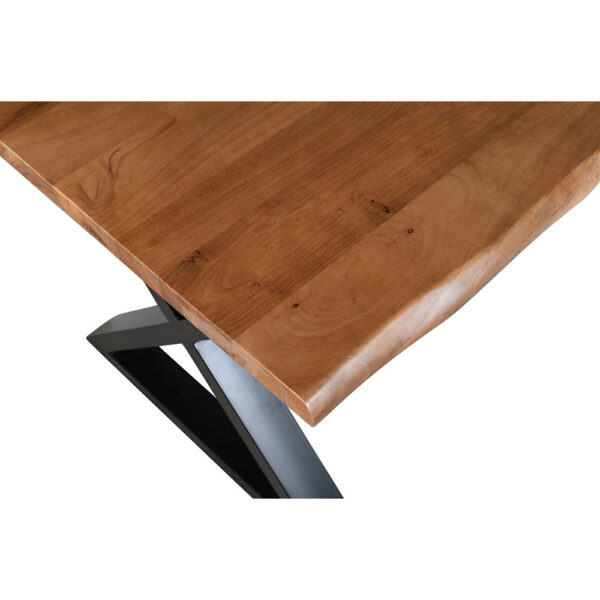 MINGLE ΤΡΑΠΕΖΙ ΚΑΡΥΔΙ ΜΑΥΡΟ 180x80x76 02-0642 - Image 10